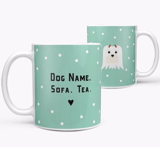 Personalized 'Sofa & Tea/Coffee' Mug for your {breedFullName}